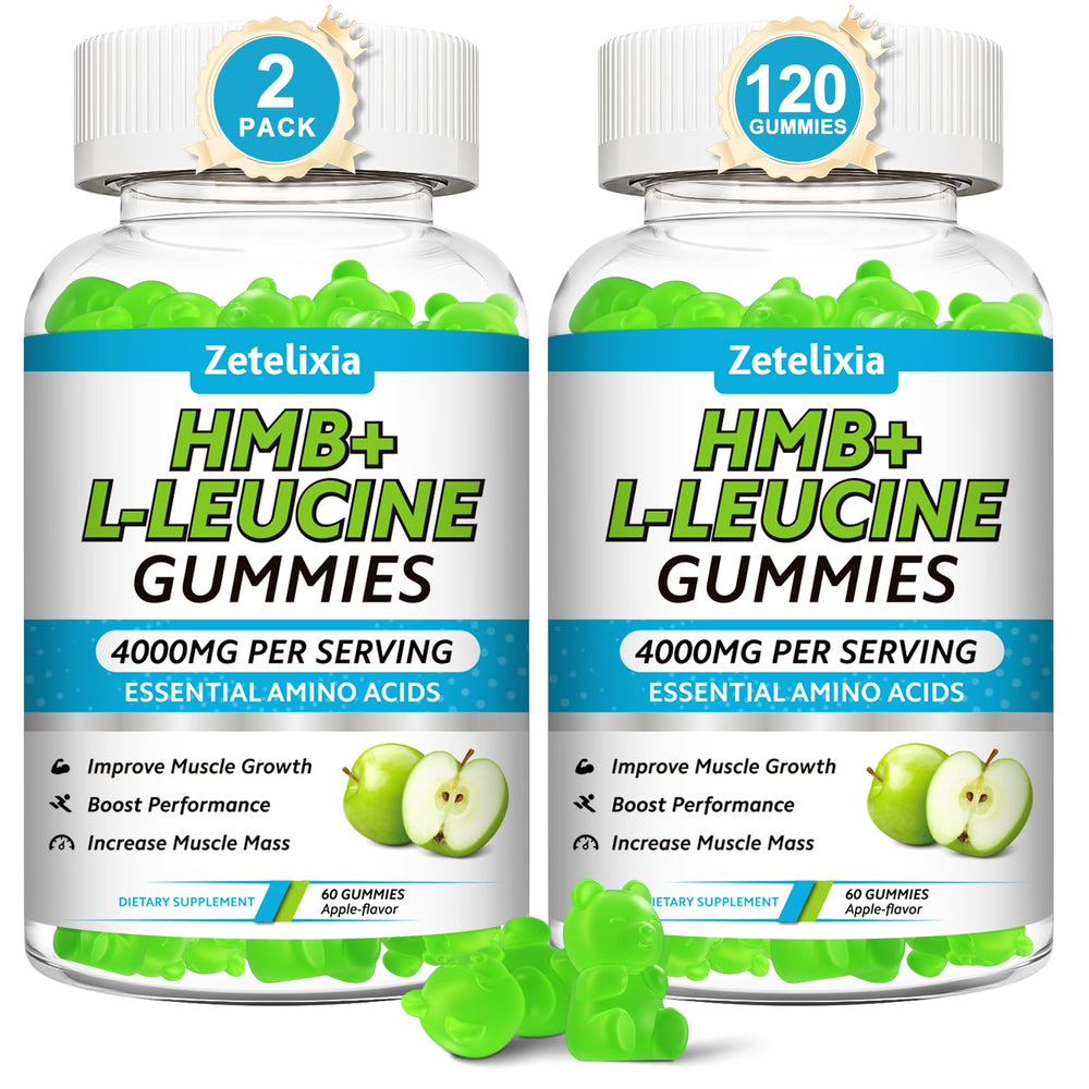 ZETELIXIA HMB and Leucine Gummies pack for athletes seeking muscle support