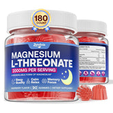 Zetelixia Magnesium L-Threonate Gummies, raspberry flavor for cognitive focus.