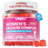 Zetelixia sugar-free calcium gummies in bottle support bone health and daily wellness.