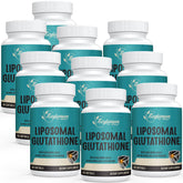 Zeylamum 2400mg liposomal glutathione softgels bottle indicating daily detox and skin support