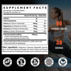 Zeylamum Creatine Chews tablets close-up for on-the-go strength