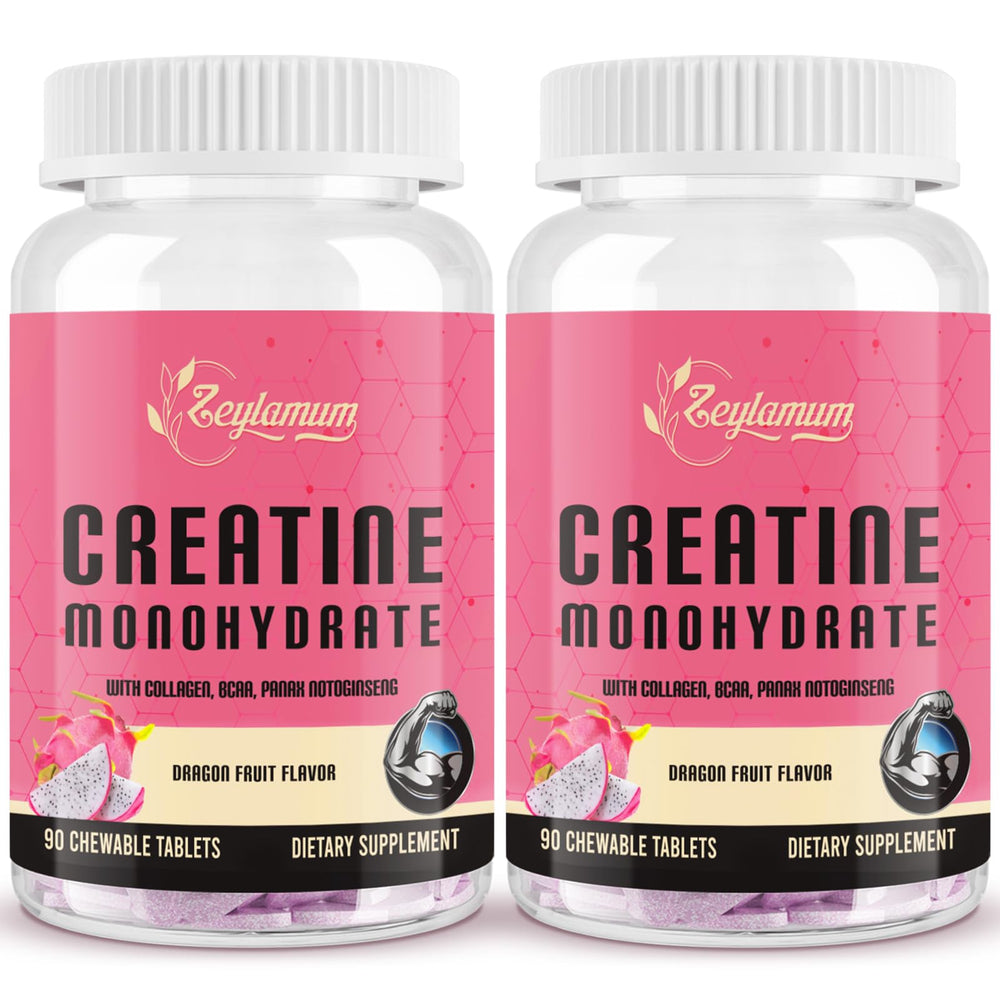 Zeylamum Creatine Women chews in dragon fruit flavor for convenient daily energy
