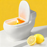 Zhanghe toilet candle with lemon fragrance brightens any bathroom.