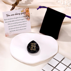 Engraved One Day at a Time message to inspire steady, present moments.