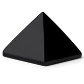 ZHIYUXI black obsidian pyramid, 1.6 inch, ideal for energy balance and decor
