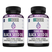 ZHOU Black Seed Oil Capsules bottle front for daily use.