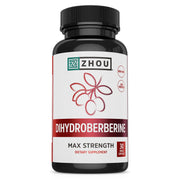 ZHOU Dihydroberberine bottle front highlights a clean design for daily wellness