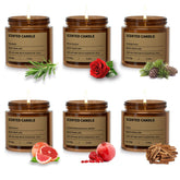ZHTLTHZ 6-pack candles with rose aroma for cozy evenings.