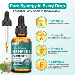 ziehooGe hemp oil dropper for precise dosing and smooth texture