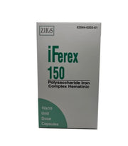 Ziks iFerex 150 iron bottle closeup—supports daily iron intake.