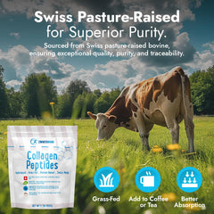 Zimmermann Collagen Peptides dissolving in coffee for quick mixability