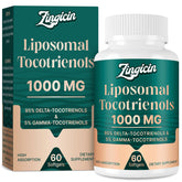 Zingicin liposomal vitamin E softgels bottle for easy daily support.