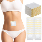 ZINGTERRA castor oil pack wrap on belly button for mess-free patching and focused contact