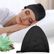 ZINGTERRA castor oil pack wrap on head for overnight conditioning