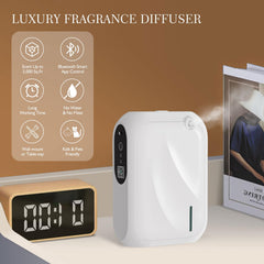 Zinyeme Scent Air Machine waterless diffusion system keeps aroma mess-free.