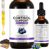 ZIXBMHYJ cortisol drops bottle held in hand, suggesting calm-day potential.