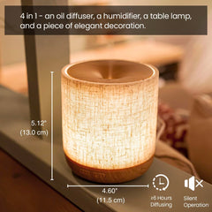 ZMARKRAFT diffuser night lamp with gentle LED glow
