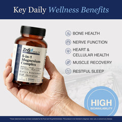 ZnS Health Aquamin marine magnesium capsules close-up highlighting natural source.