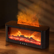 Znvyxhom fireplace diffuser with warm-mist glow enhances ambiance and relaxation.