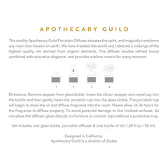 Zodax Apothecary Guild Metal collar cap close-up signals premium craftsmanship