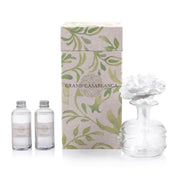 Zodax Grand Casablanca diffuser with glass bottle for calm living room ambiance