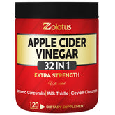 Zolotus 32in1 Apple Cider Vinegar capsules bottle front may support digestion and immune health