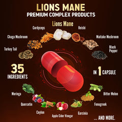 Zolotus 35in1 ingredients blend chart showing diverse botanicals.
