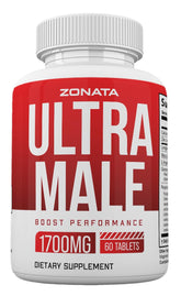 Zonata Ultra Male pills bottle showcasing the advanced formula for daily energy support