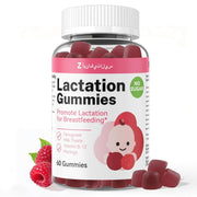ZonaVitalis lactation gummies near bottle for convenient postnatal support.