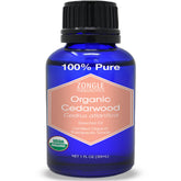 Zongle Therapeutics cedarwood oil bottle—pure organic for scalp care.