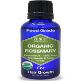 Zongle Therapeutics rosemary oil bottle shows pure edible-grade essential oil for culinary and topical use