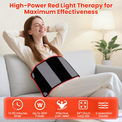 ZonGym red light therapy pad waist eases tension and supports recovery