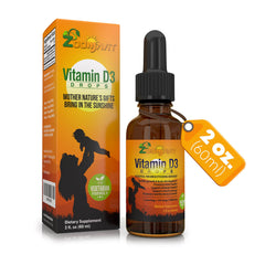 Zoomavit Vitamin D Drops bottle with dropper for infants supports healthy bone development.