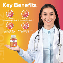 Zooone Advanced Joint Support daily routine view with four tablets