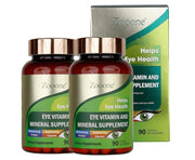 Zooone lutein eye vitamins bottle supports daily eye health.