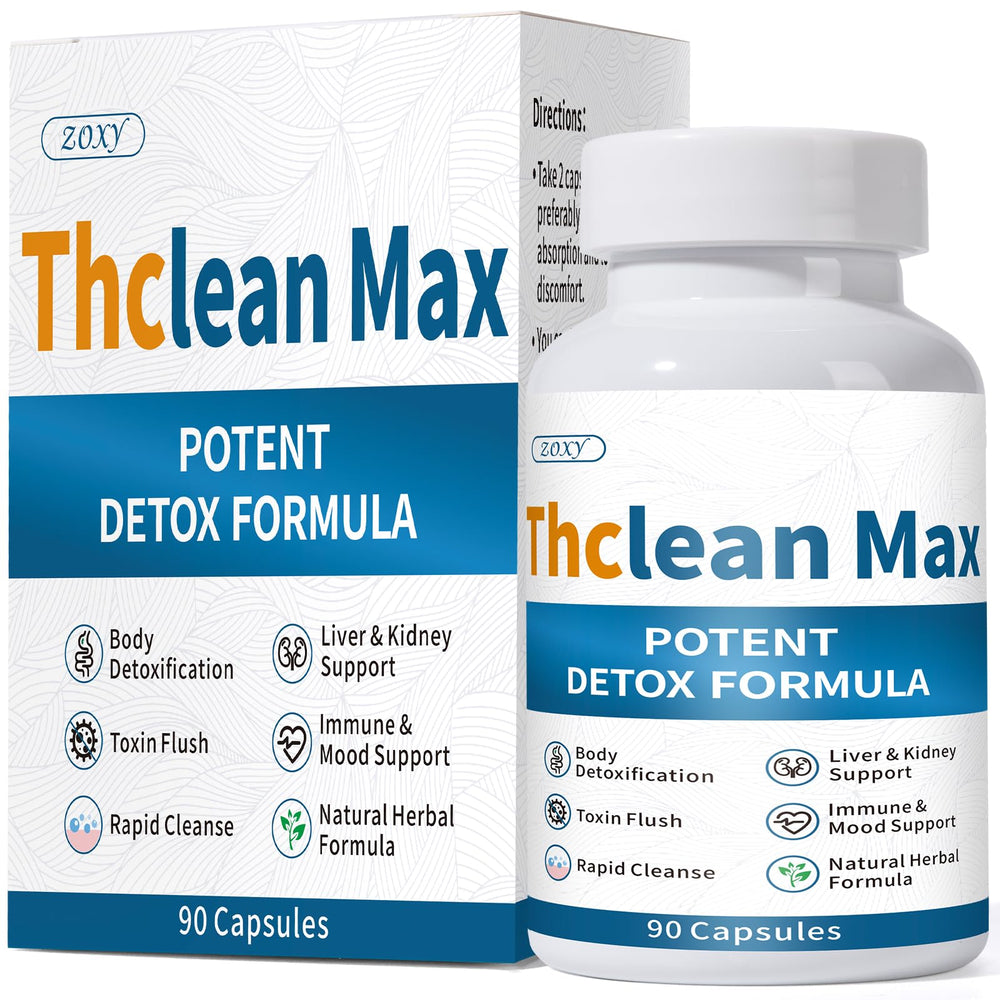 Zoxy ThcleanMax full-body detox bottle supports a holistic cleanse and refreshed feeling.
