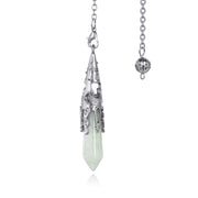 ZPMMPZ 6Facted hexagonal pendant with green aventurine for mindful divination sessions.