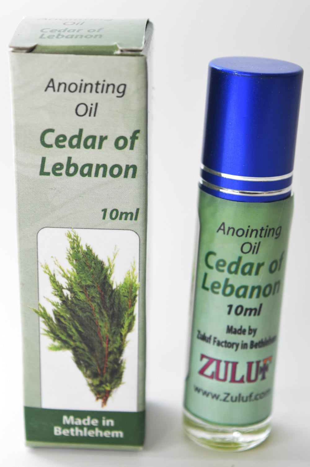 Zuluf Cedar of Lebanon roll-on bottle for spiritual blessing during rituals
