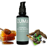 Zuma Nutrition liposomal mucuna tonic bottle promoting daily energy and focus