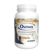 ZYCAL Ostinol Maximum Strength bottle highlighting bone health and joint support for active adults.