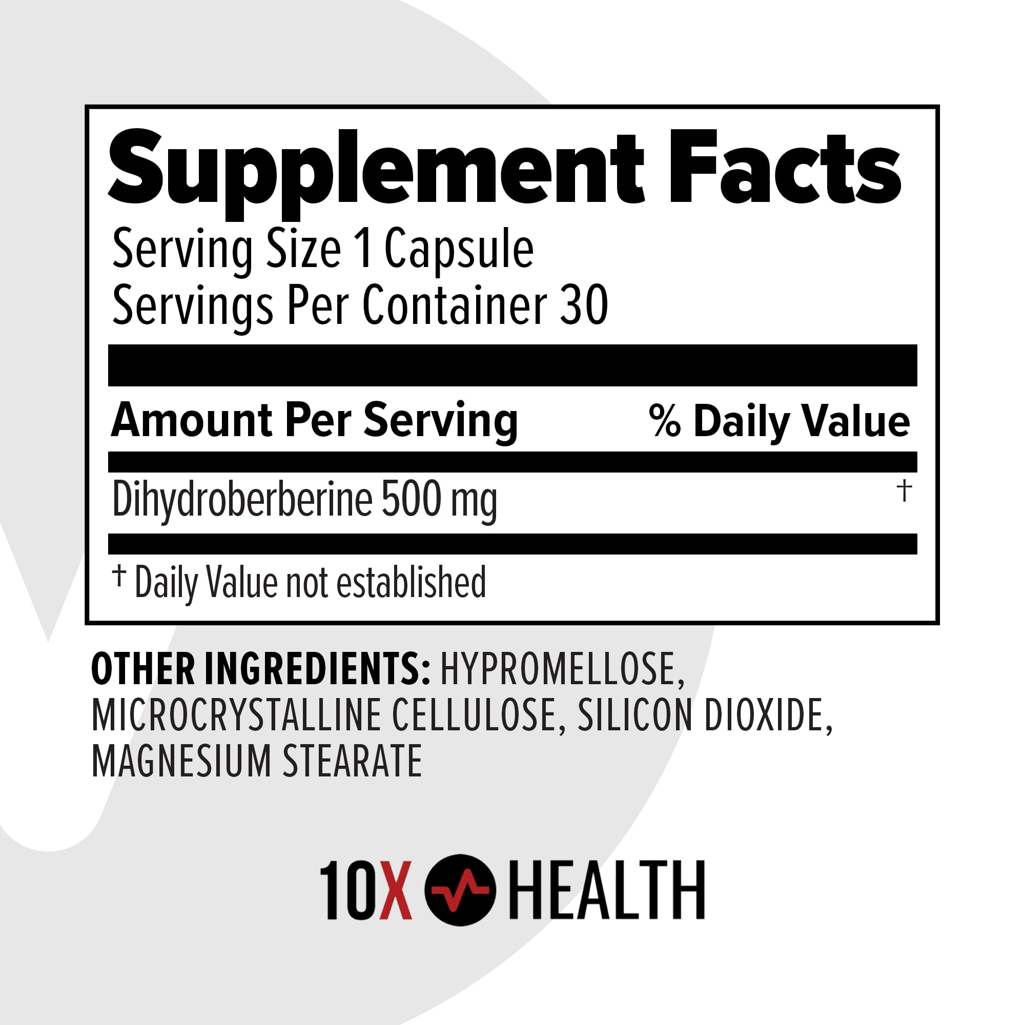 Dihydroberberine capsules close-up emphasizing enhanced bioavailability.
