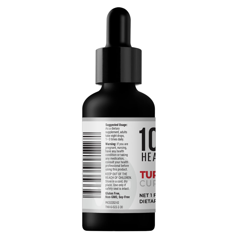 Shelf display of 10X Health Turmeric Drops for easy access