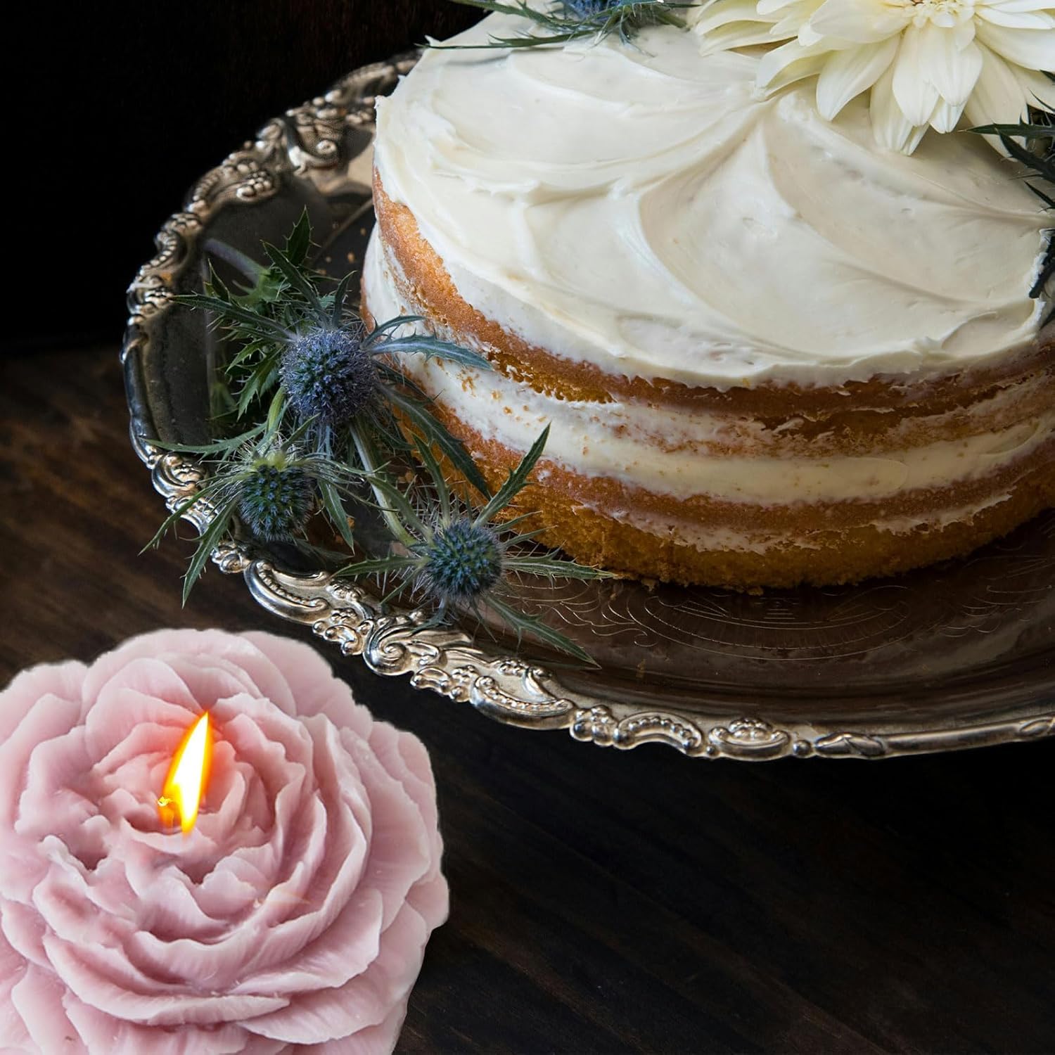 1184f gift idea rose candle for partner to set relaxing mood