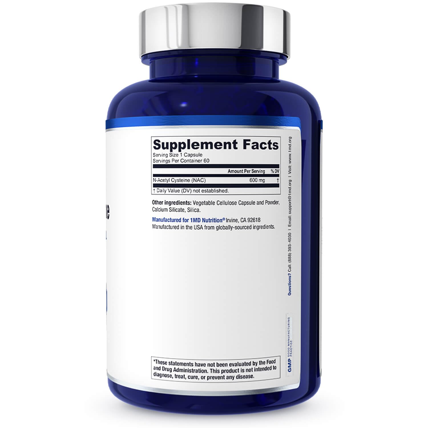 1MD NAC in a wellness setting implies immune and respiratory wellness.