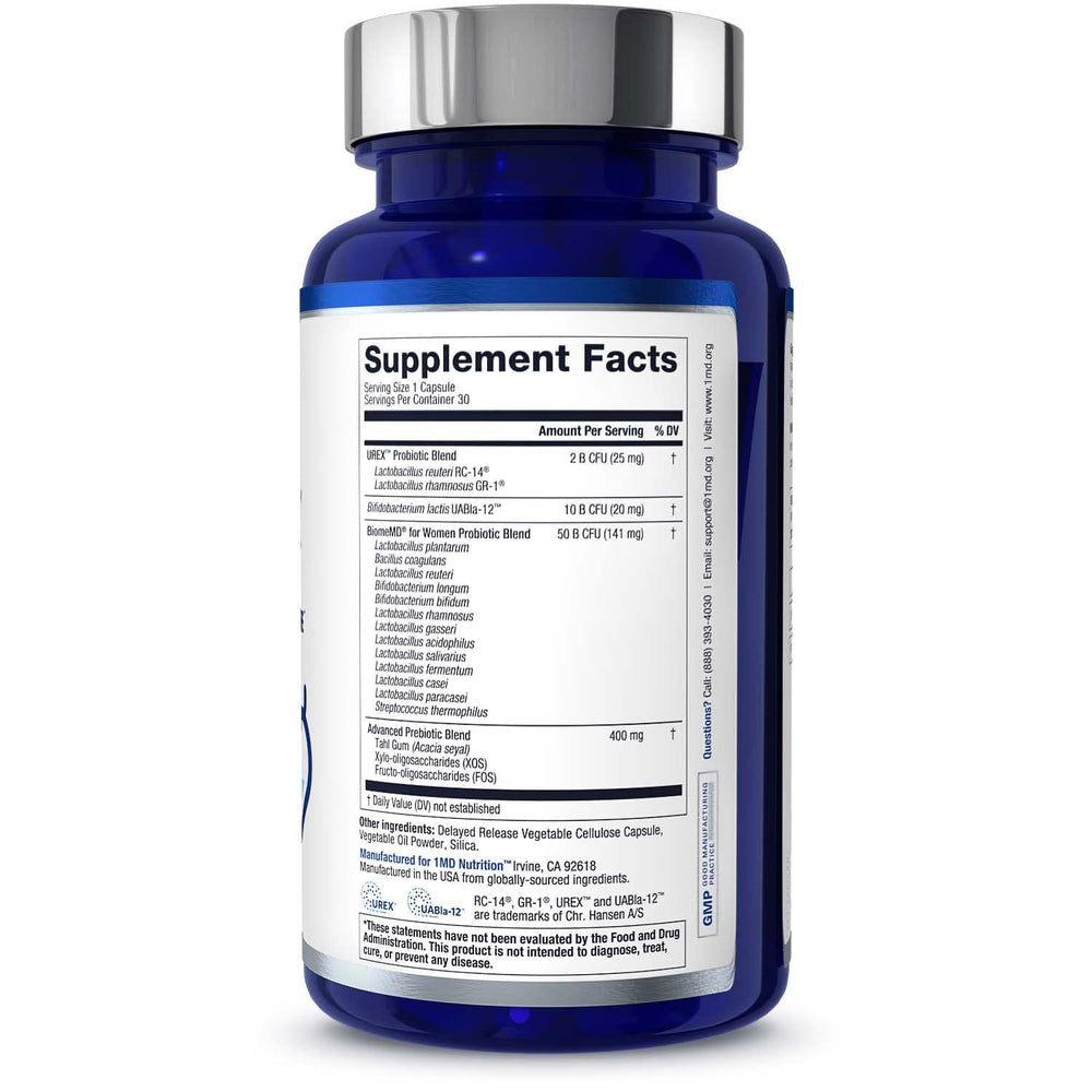 1MD BiomeMD bottle with soft glow suggesting immune support potential