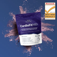 1MD Nutrition CardioFitMD beetroot drink in a glass ready to enjoy
