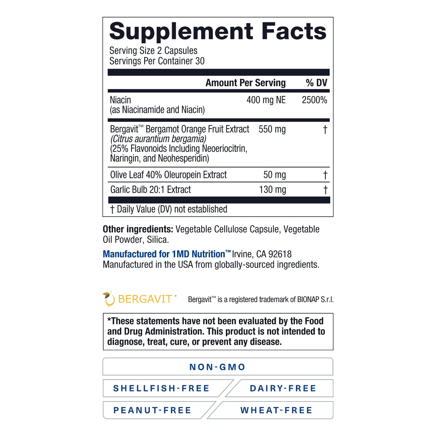 1MD CholestMD serving spoon with capsules illustrating daily dose.