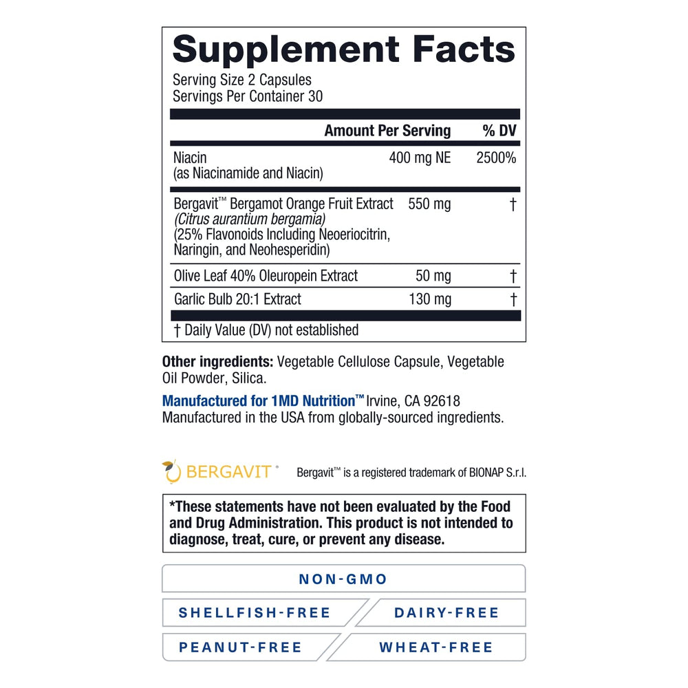 1MD CholestMD serving spoon with capsules illustrating daily dose.