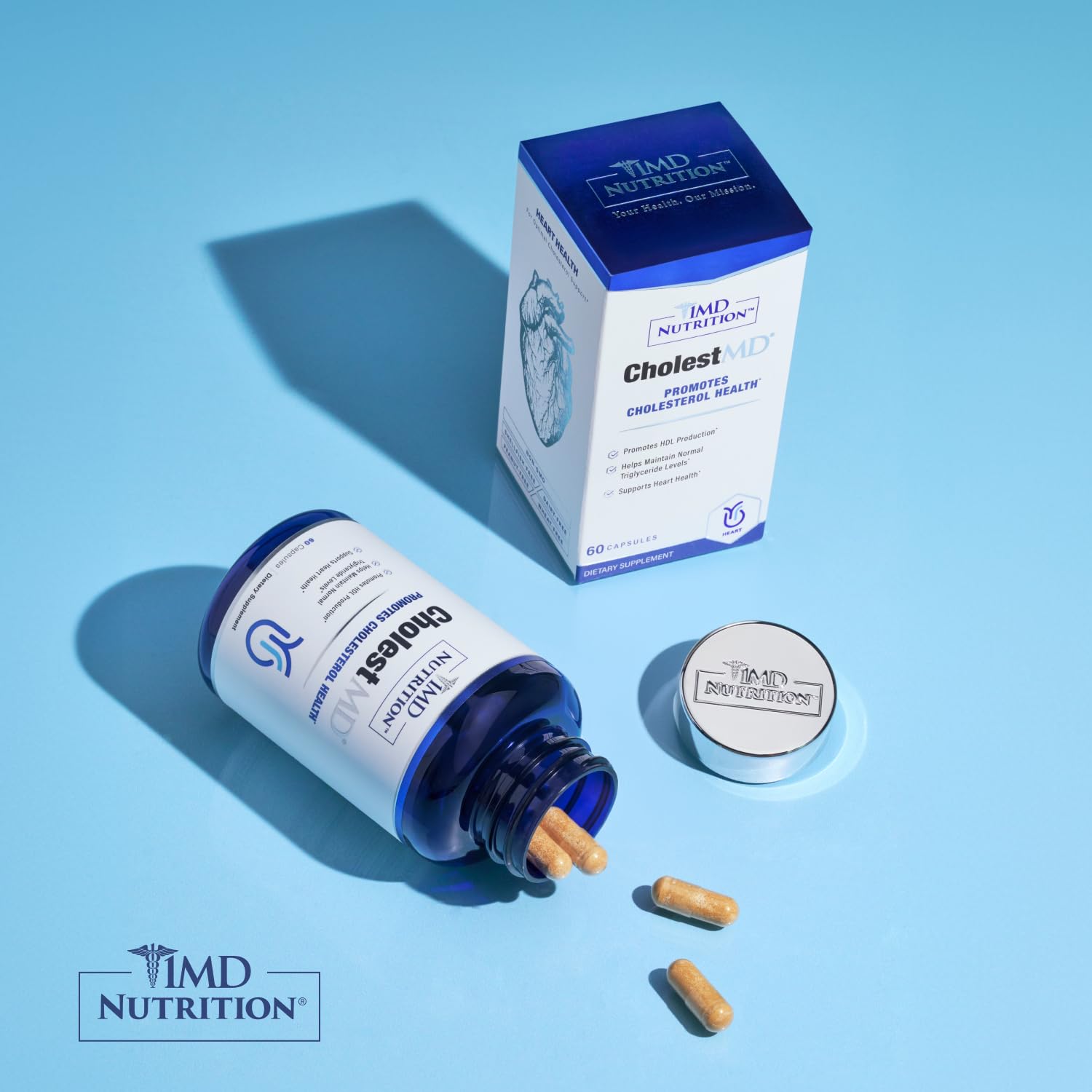 1MD CholestMD two-pack boxes displayed for convenient daily use.