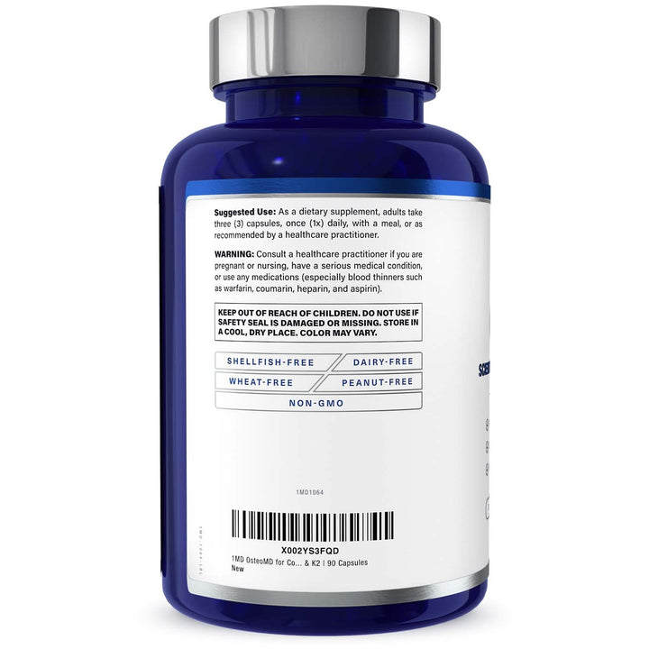 Capsules in hand showing simple daily supplementation with OsteoMD